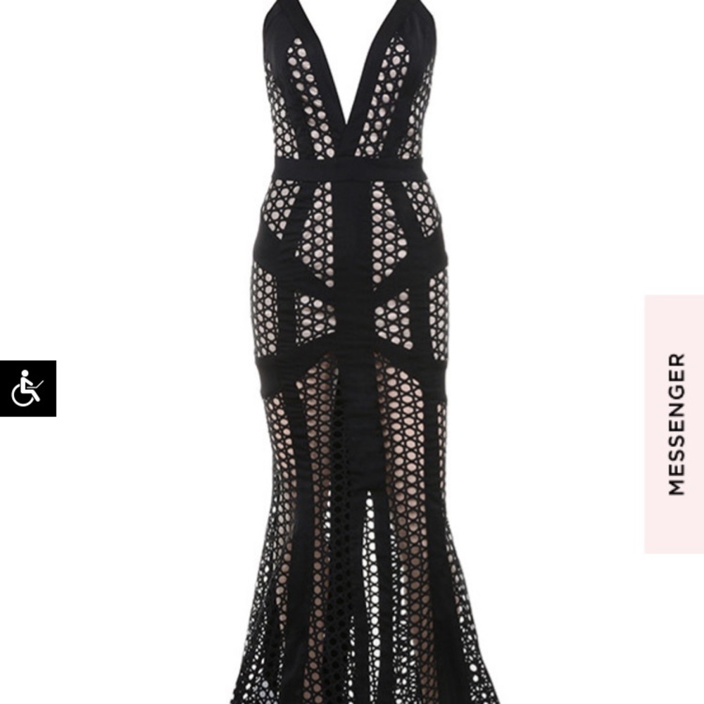 House oF CB Black Evening Gown/ Prom Dress - Picture 2 of 14